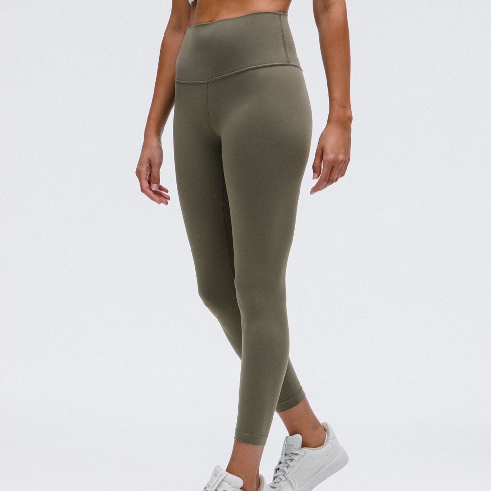 Lululemon Army Green Ribbed Align Leggings
